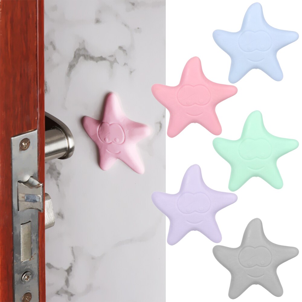 Soft Rubber Pad To Protect The Wall Self Adhesive Door Stopper Stickers Wall Fenders Guard Bumper Handle Knob Crash Protective