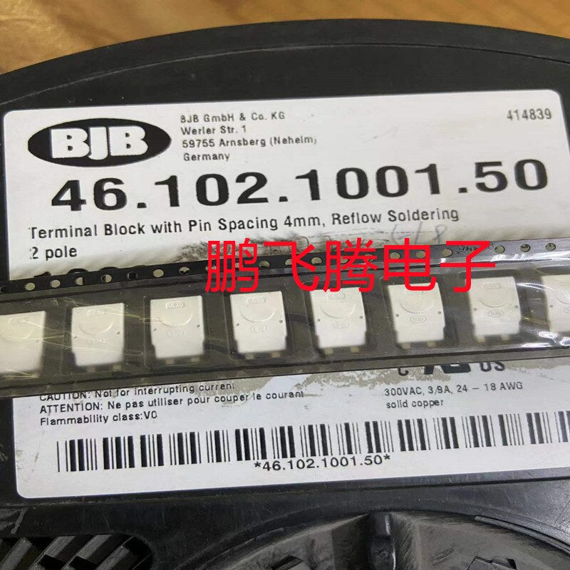 Borne de lampe LED BJB importé de l'allemagne, 2 pièces/lot, patch 2P 9angw300v