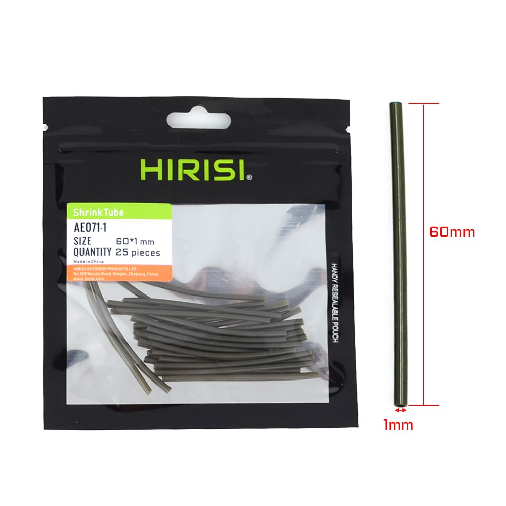 Carp fishing rigs shrink tube heating shrink tube carp fishing accessories 100pcs: 1mm