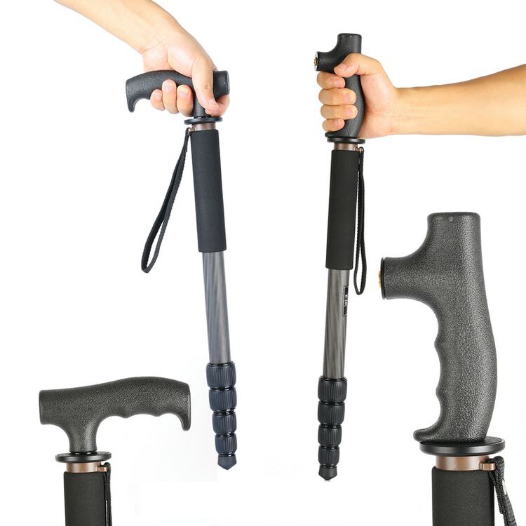 Cabeza de muletas de plástico para monopié de cámara, mango de palo de trekking, accesorios de mango de poste de trekking, cabeza de muletas