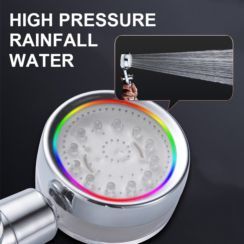 Alcachofa ducha LED con control de temperatura Cambio de 3 colores Flujo de agua ajustable alcachofa ducha alta presion con filtro reemplazable accesorios baño