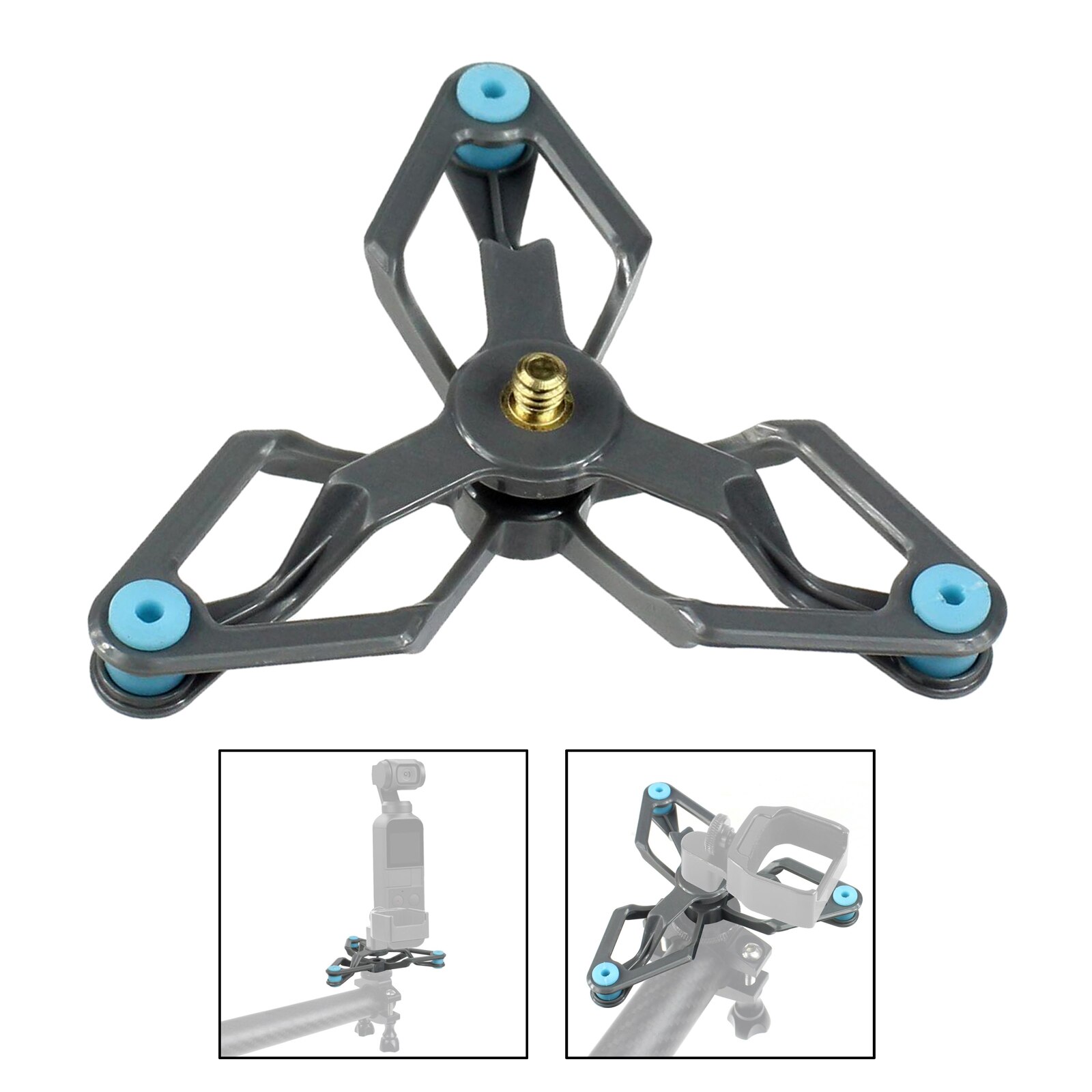 Camera Bike Mount Bicycle Handlebar Fixing Bracket Shock Absorber Vibration Suppressor for DJI Pocket Camera Installing