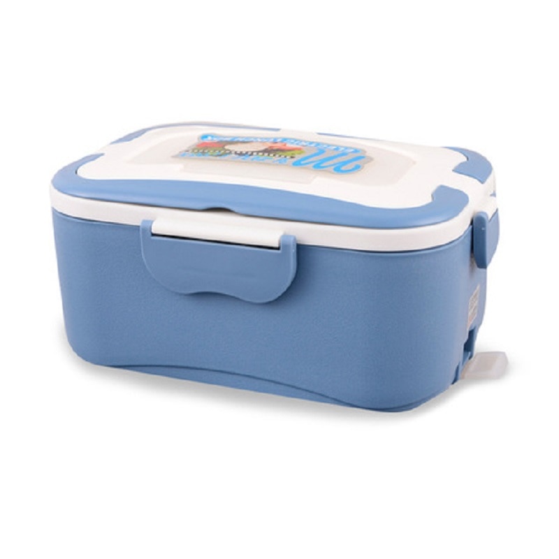 220 V/24 V/12 V Draagbare Elektrische Verwarming Lunchbox Food-Grade Voedsel Container Voedsel Warmer voor Kids 4 Gespen Servies Sets