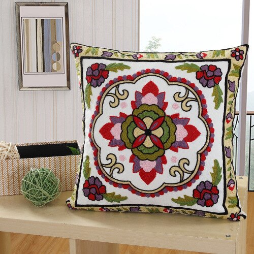Für Hochzeit Sonne Liege Kissen Bestickt Amerikanischen Schaukel Stuhl Strand Kissen: box flowers wine red