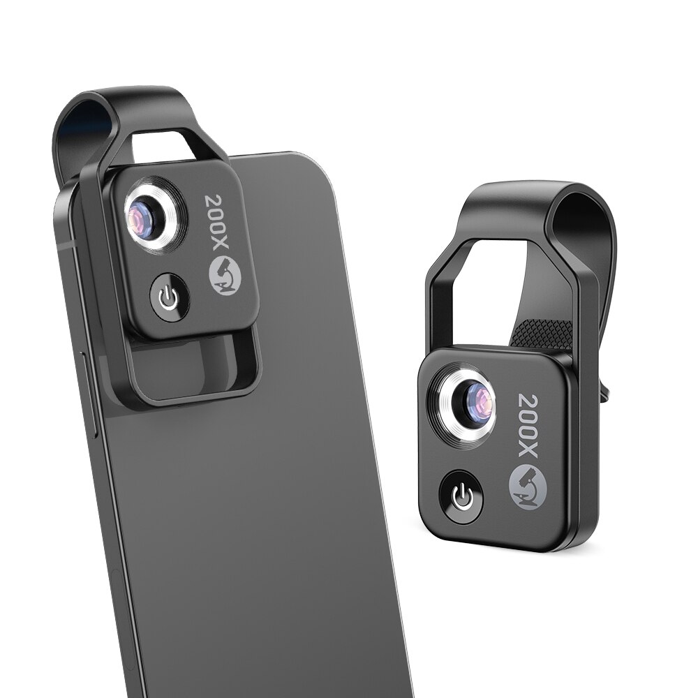 200X praktisch Mikroskop Mit CPL Handy, Mobiltelefon LED-Licht Mikro Makro Linsen Zoomen Vergrößerung Universelle Elektronische Mikroskop Len