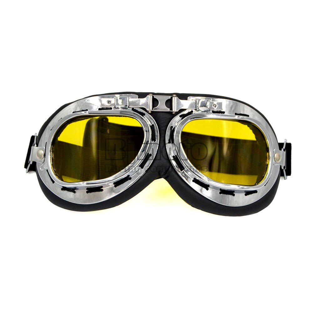 Bjmoto Motor Motorcycle Goggles Gekleurde Zonnebril Scooter Moto Bril 5 Kleuren Motocross Goggle: Yellow
