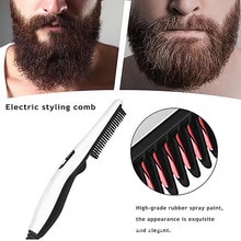 cepillo pelo elÉctrico peine barba secador y alisador innovagoods cepillos para el pelo multifuncional alisador de barba alisador de pelo rizador de pelo rápido peines para el cabello peine hombre