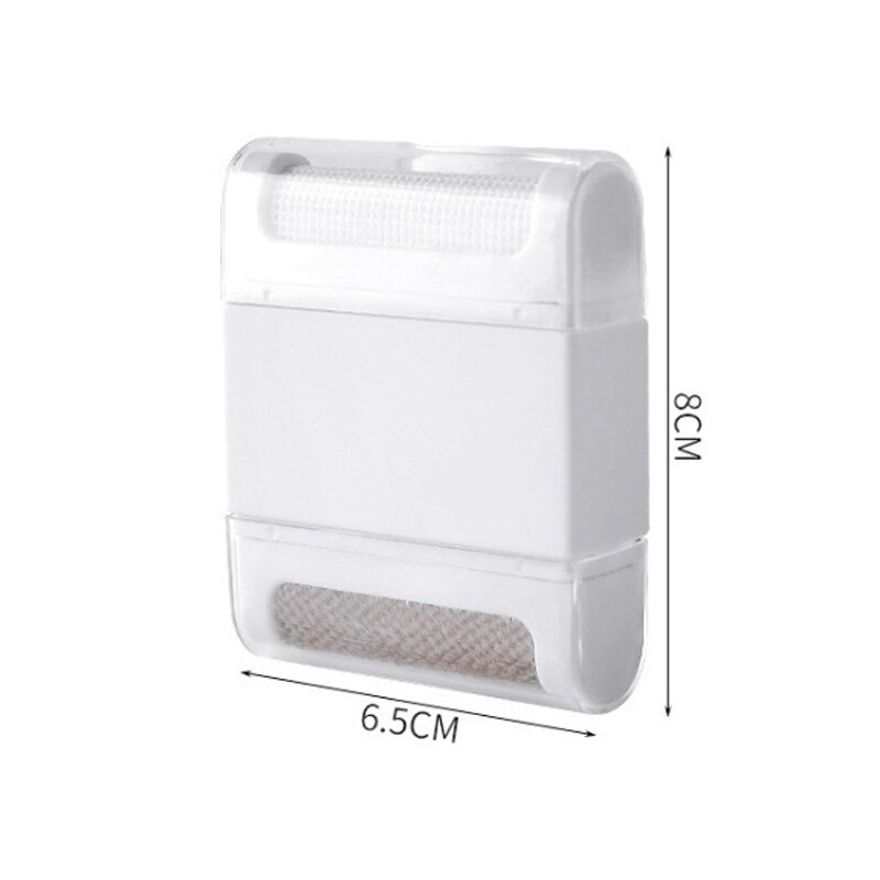 Przenośny mini kurz usuwanie kłaków szczotka sweter ubrania rolka robić usuwania kłaczków golarka robić płaszcza puch kędziory tkaniny urządzenia robić oczyszczania: podwójnie głowa biały