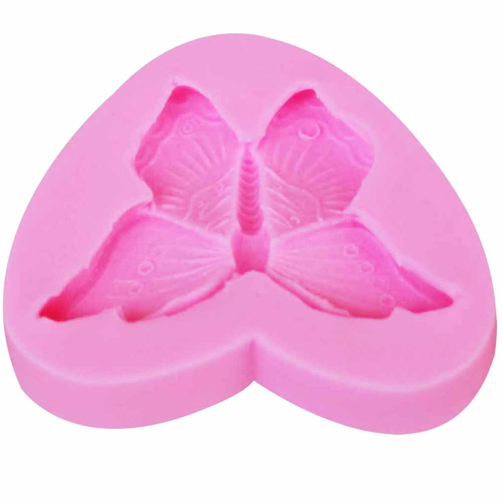 Molde de silicona de resina epoxi 3D, herramientas de decoración de pasteles con forma de mariposa epoxi UV, hielo, caramelo, Chocolate, arcilla, bricolaje, artesanía, pendientes, joyería, Fondant, m838