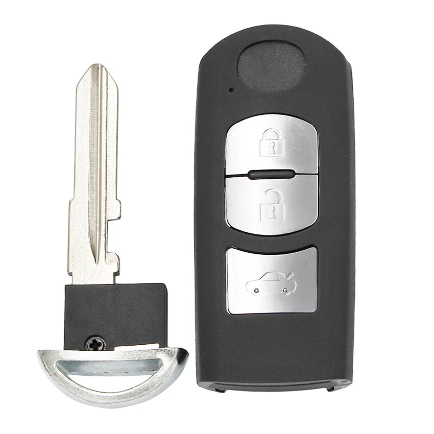2/3/4 knapper nøglefri adgang smart fjernbetjening nøgle shell sag fob til mazda 3 6 cx-3 cx-5 axela atenza med nødnøgle