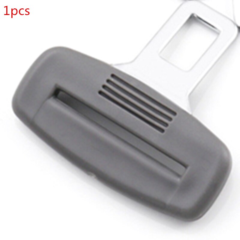 2 Pcs Universal Seat Belt Clip Black Car Safety Adjustable Belt Clip Car Accessories Safety Belt Buckles Vehicle-mounted Bot: Gray