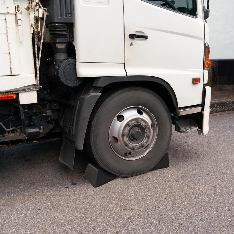 Rolha de roda de carro para garagem, rolha de pneu, parada de estacionamento do caminhão, bloco automático, móvel, excelente tração, antiderrapante, 2pcs
