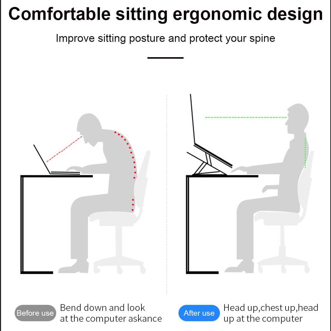 Portable Monitor Stand laptop cooling laptop stand Aluminum Laptop Holder Double-layer laptop standsupport for Macbook pro