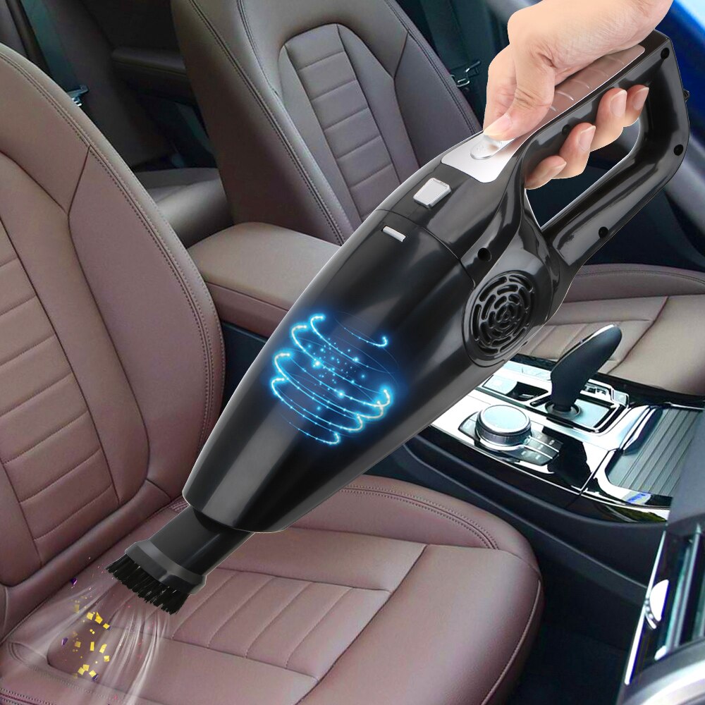 Mini aspiradoras de mano para coche, 12V, 120W, Alta succión, en húmedo y seco, de doble uso, accesorios portátiles para coche