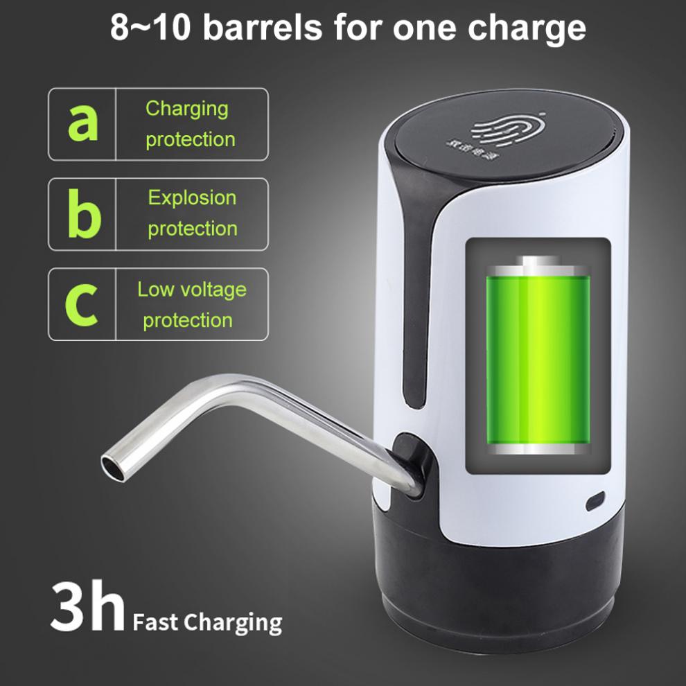 Portable Touch-button Wireless Rechargeable Electric Dispenser Water Pump with USB Cable and 304 Stainless Steel Tube