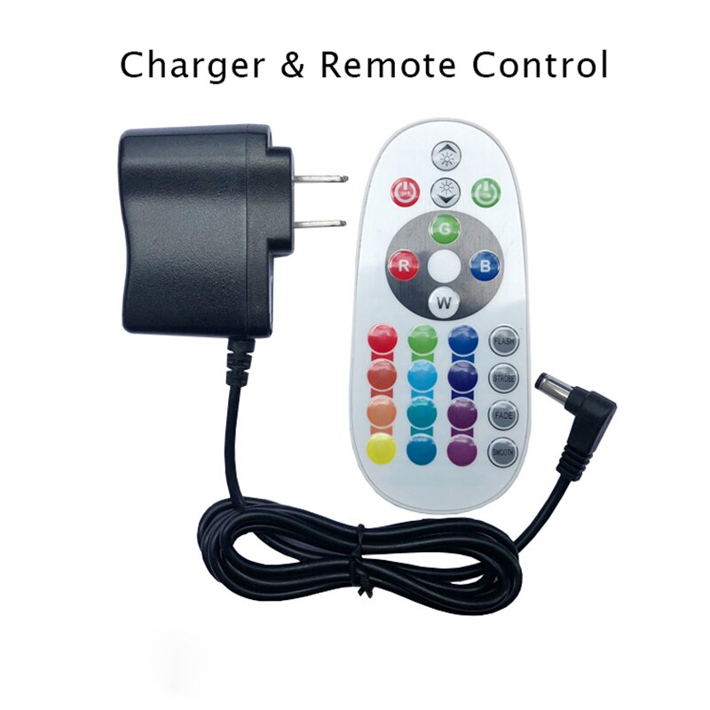 Télécommande RGB LED piscine flottante boule lumière extérieure jardin Patio paysage pelouse lumière barre lumineuse lampe de Table