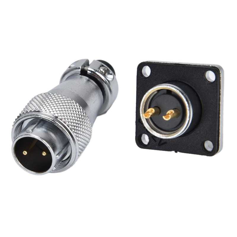 Ac 500V WS16 Luchtvaart Connector 2 Pin Aviation Connector Frequentie Interferentie Bescherming Voor Post