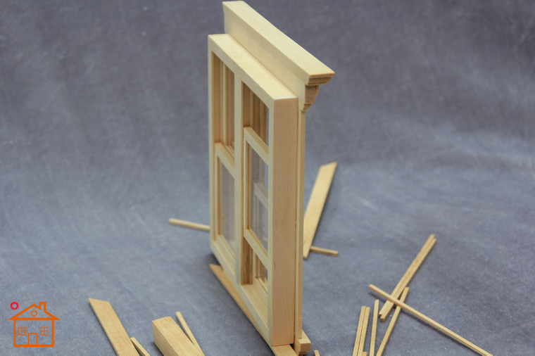 1:12 dollhouse miniatuur Dubbele Openslaande Schuifraam Houten pop meubels