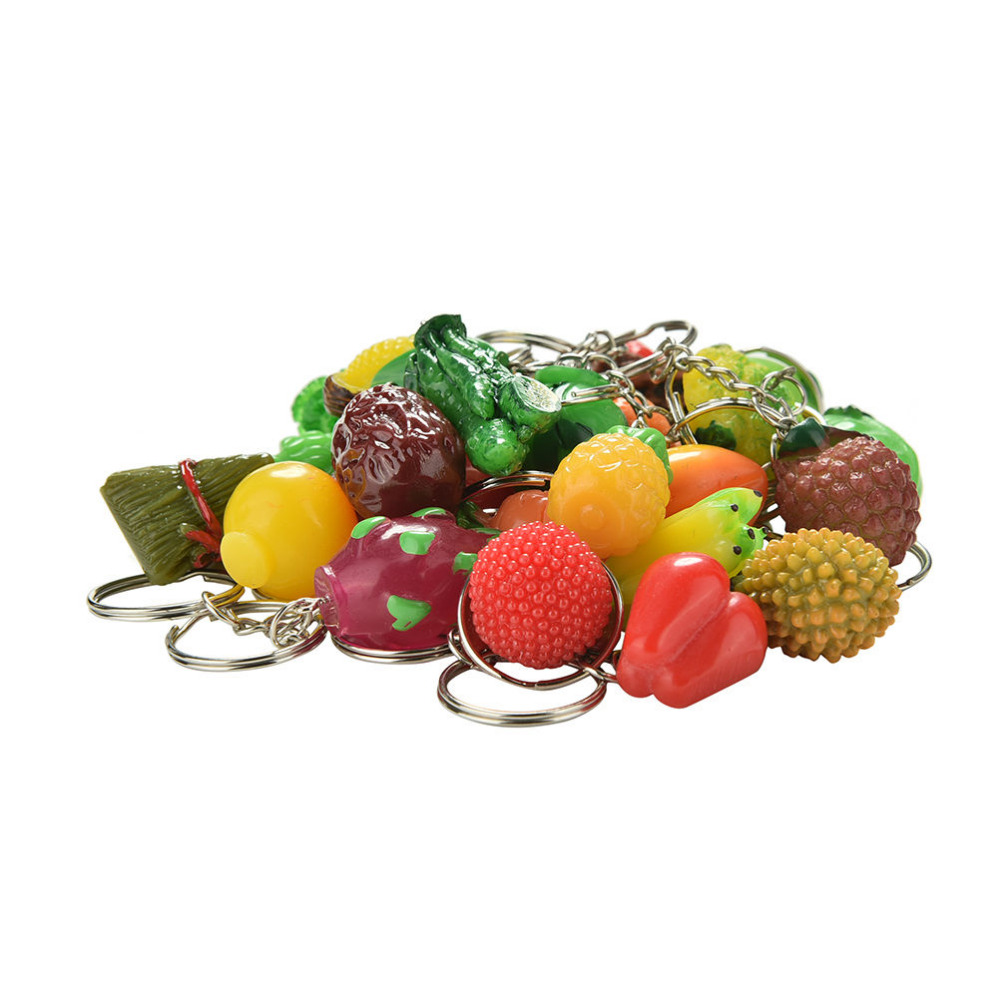 Vrouwen Tas Hanger Verschillende Groenten En Fruit Sleutelhangers Prachtige Knuffel Auto Kleine Ornamenten Hanger