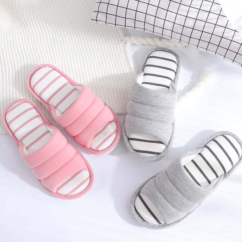 Asifn kvinnor tofflor caterpillar par linne modis öppet hem halkfria män golv tjocksulor fyra säsonger skor sapato feminino