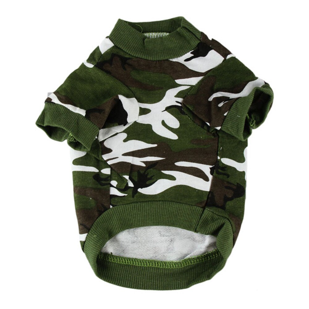 Ropa de camuflaje para mascotas, perros y gatos, sudadera con capucha, abrigo de camuflaje para cachorros, camiseta, tallas xs/s/m/l  #01: A / Xs