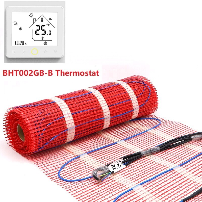 MINCO WÄRME 0,5 m2 Fußbodenheizung matt 150W/M2 Niedrigen Elektrische 50cmX1m Warmen Boden matt: BHT002GB-B setzt