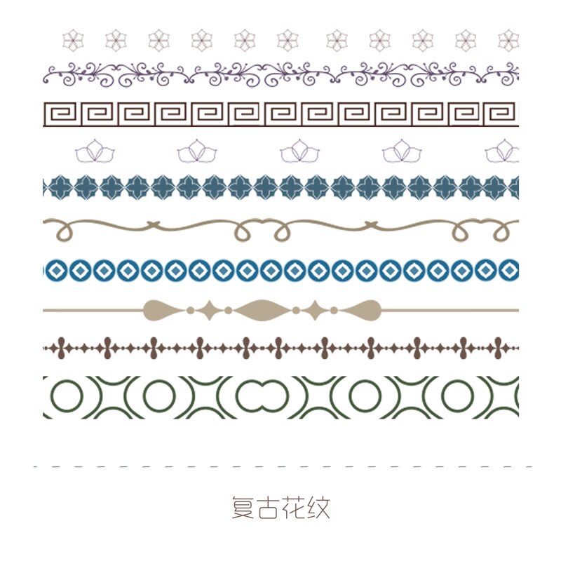 Journamm-cintas decorativas Kawaii para Scrapbooking, cintas de papelería decorativas Kawaii, para de niños, 10 unidades: F