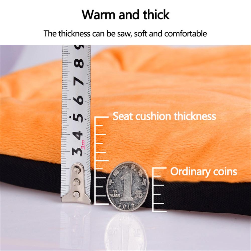 Winter Electric Heating Pad Soft Fleece USB Charging Portable Heated Cushion Home Office Chair Driving Travelling Cold Weather