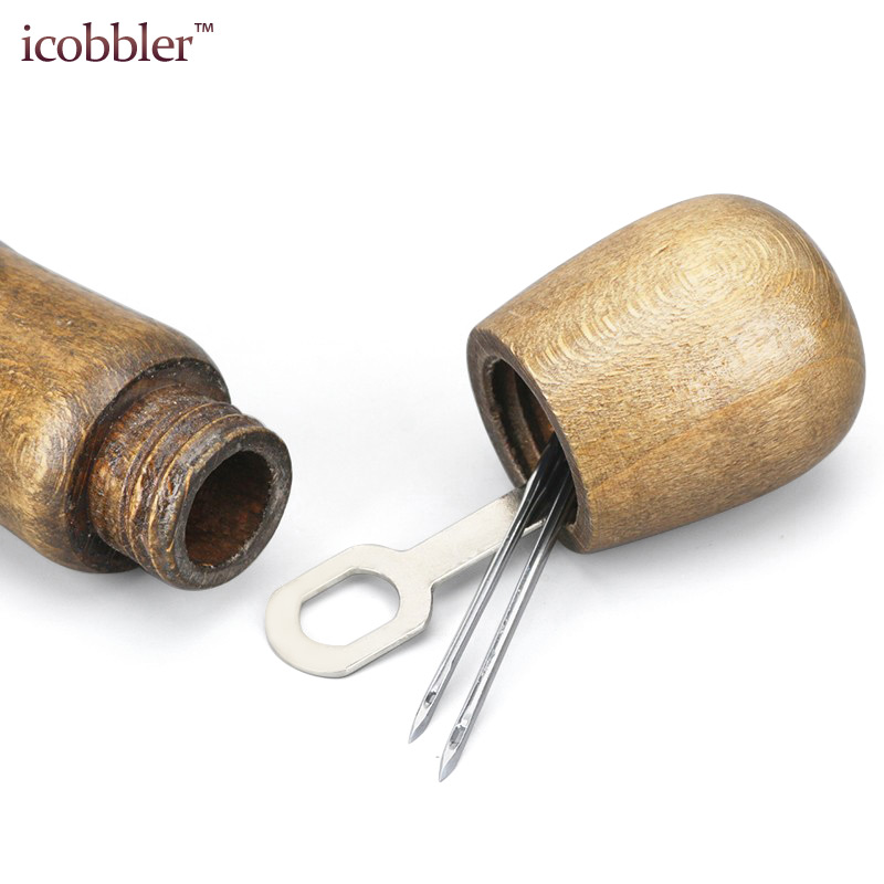 Leathercraft Sewing Stitching Awl Needle Tool Kit Handwork DIY Leather Shoe Repair Purses Wallets Clothes Craft Supplies Thread