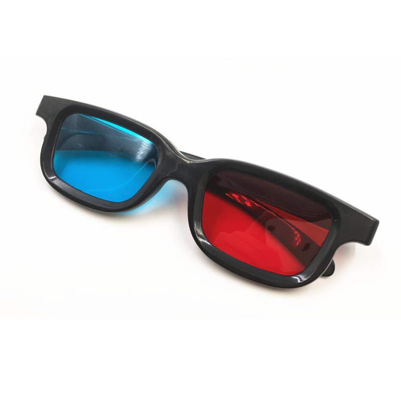 Hd Virtual Reality Bril 3D Bril Rood Blauw Lens Virtual Reality Voor Video Movie Games Anaglyph Plastic Stijl 3D bril