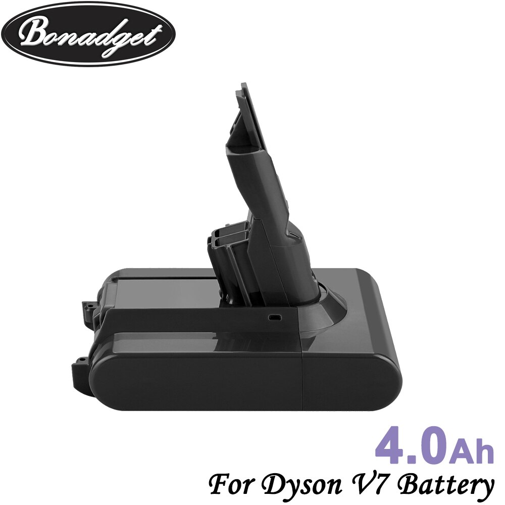 Bonadget 21.6V 4000mAh Li-ion Replacement V7 Batteries For Dyson V7 225403 229687 Vacuum Cleaner Chargeable Power Tools Battery: 1 Pack 4000mah