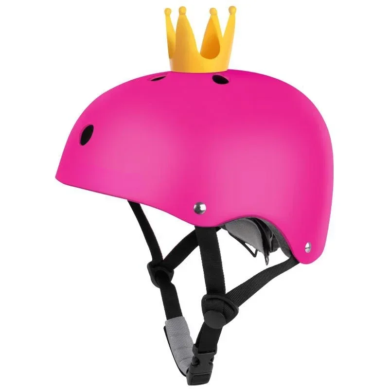 Kids Skateboard Bicycle Helmet Aults Adjustable Motorcycle Helmet with Crown Scooter Balance Bike Riding Protective Gear: M / Clear