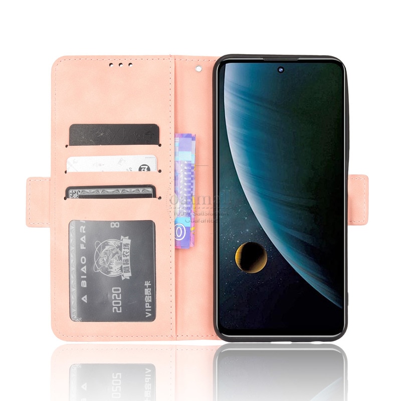 Voor Zte Blade V30 Wallet Case Magnetische Boek Flip Cover Voor Zte Blade V30 Card Foto Houder Luxe Lederen Mobiele telefoon Fundas