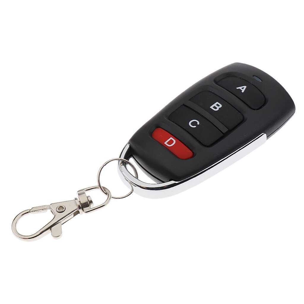 4-Channel Remote Control, Cloning 433mhz Electric Garage Basement Warehouse Door Remote Control Key Fob Universal