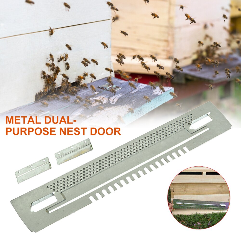 2022 Bee Hive Metal Sliding Guards Travel Gates Beekeeping Tool Accessories