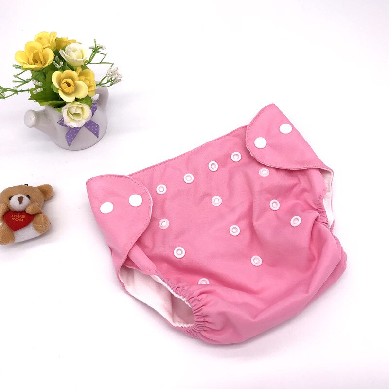 10Pc Reusable Baby Nappy Cloth Diapers Washable Boys Learning Pants: Pink / For winter