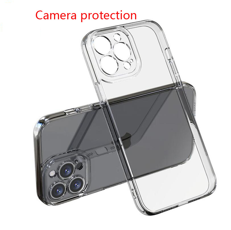 Nouvelle Coque transparente pour iPhone 12 11 13 14 15 Pro max 15 Plus, étui souple en TPU, housse de Protection pour iPhone 12 13 mini: tpu