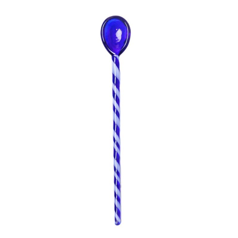 Kleurrijke Glas Roeren Koffie Melk Thee Roeren Stok Koffie Dessert Scoop Staaf Lepel Lange Steel Sap Koffielepel Servies: A14