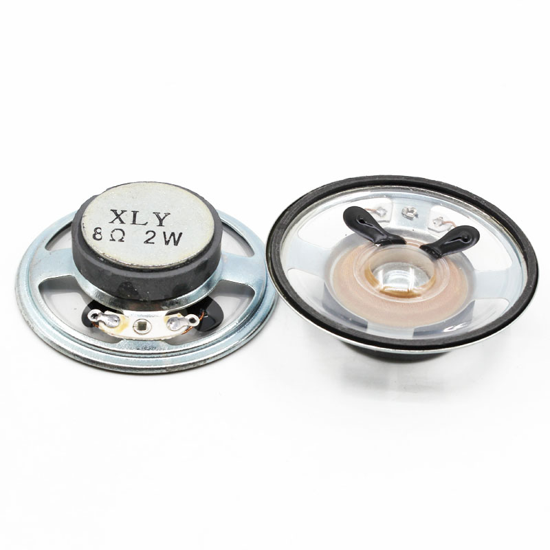 2 pièces 8R 2W haut-parleur étanche 57MM diamètre clair cône papier bouchon lumineux 32MM externe magnétique hauteur 17MM