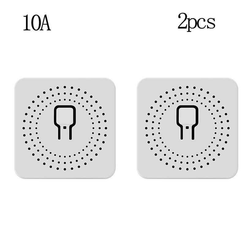 Mini Smart Wifi DIY Switch Supports 2 Way Control, Smart Home Automation Module, Works With Alexa Google Home Smart Life App: 10a 2pcs