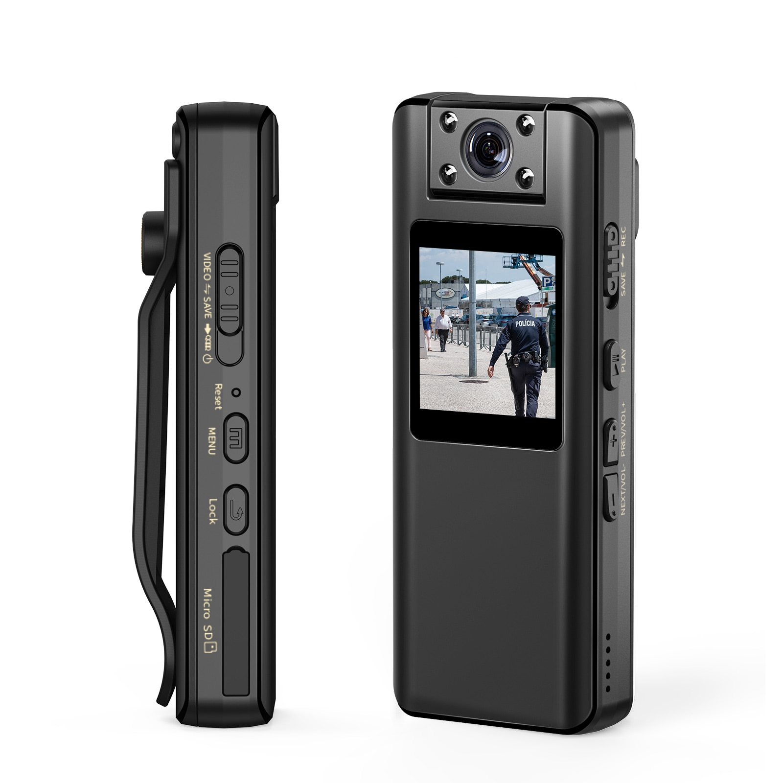 BOBLOV A22 Mini cámara corporal Digital 1080P deportes DV HD pantalla magnética visión nocturna pequeña cámara niñera videocámara policía