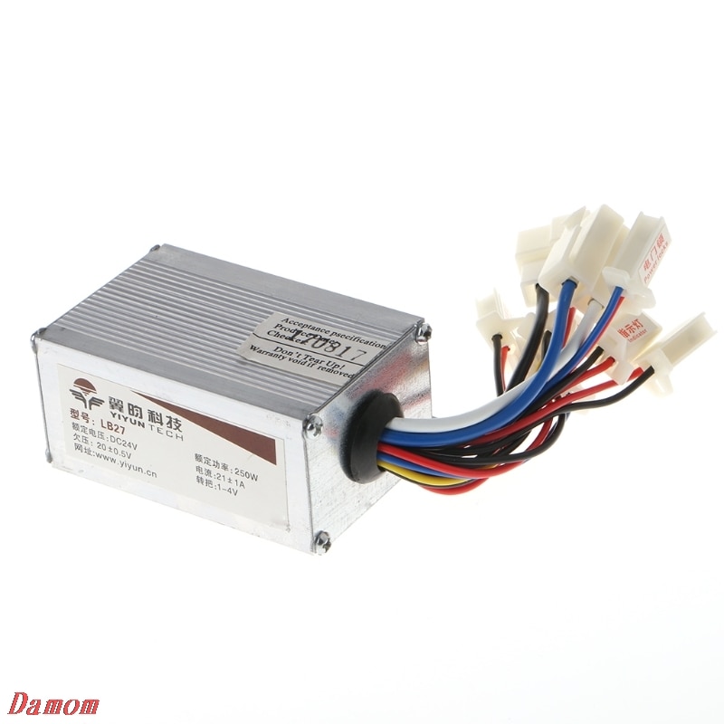 de controlador de velocidad de Motor DC 24V 250W, para bicicleta patinete eléctrico