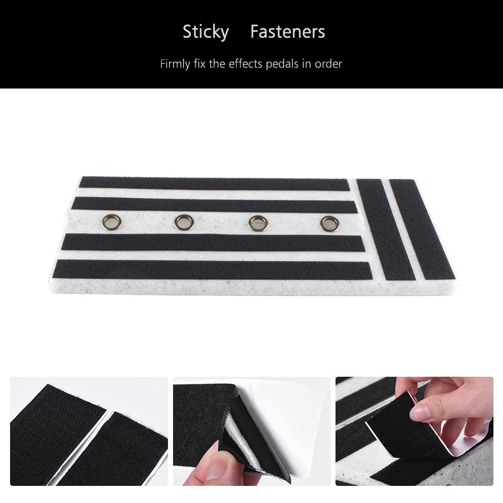 Big Size Guitar Effects Pedal Board Sturdy PE Plastic Guitar Pedalboard Case with Screwdriver Tape Guitar Pedals Accessories