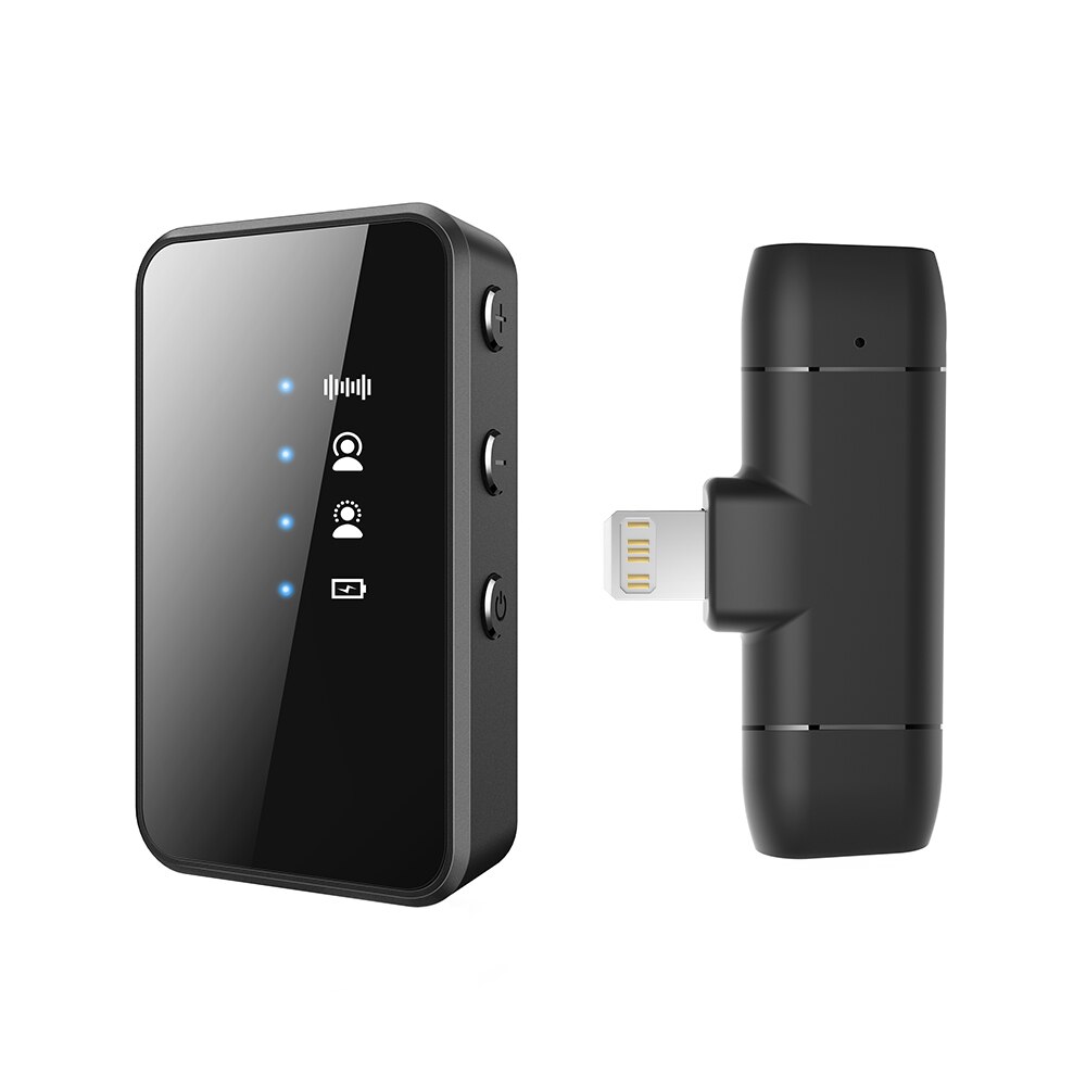 Funk-lavalier-mikrofon mit rauschunterdrückung für iphone 11, 12 , 13 pro max, x, ipad, samsung  s21 a52, xiaomi, huawei und usb-typ-c-geräte: Für blitzanschluss