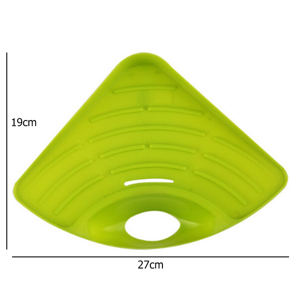1PCS Kitchen Sink Drain Shelf 27X19cm Household Multi-functional Storage Rack for Bathroom Sundries Organizer PP Triangle Shelf