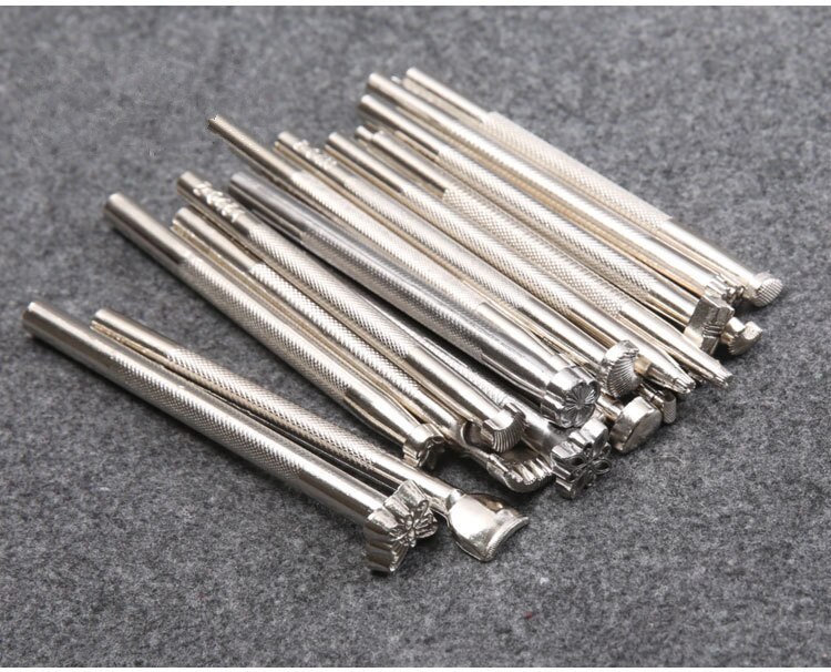 Diy Leer Maken Afdrukken Tool Set Leer Graveren Tool Lederen Art Graveren Tool