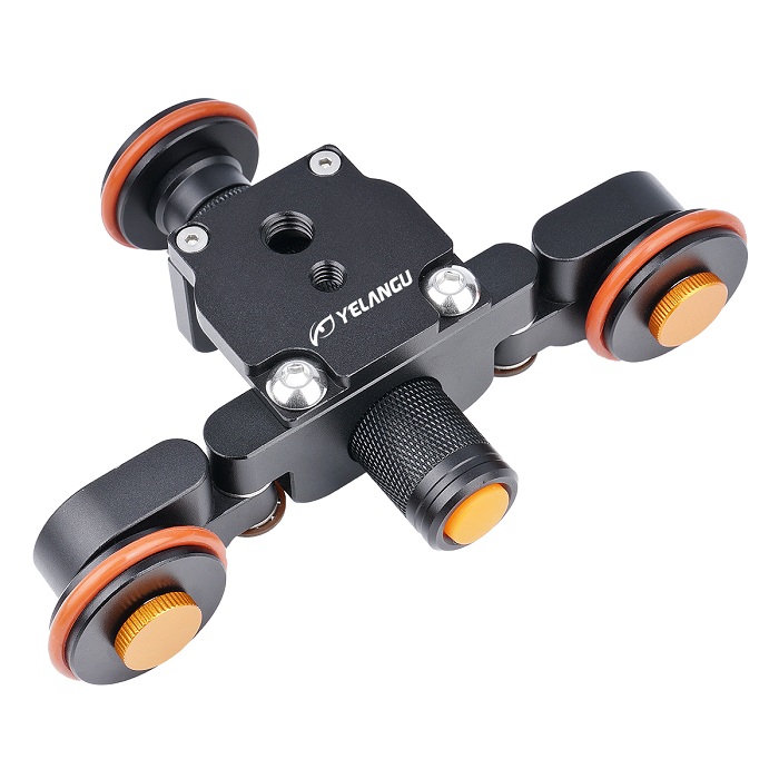 YELANGU L3 Camera Video Track dolly 3-wheel for Nikon Canon Sony Camera dolly Motorized Electric Slider Motor Dolly Truck Car: L3-Black