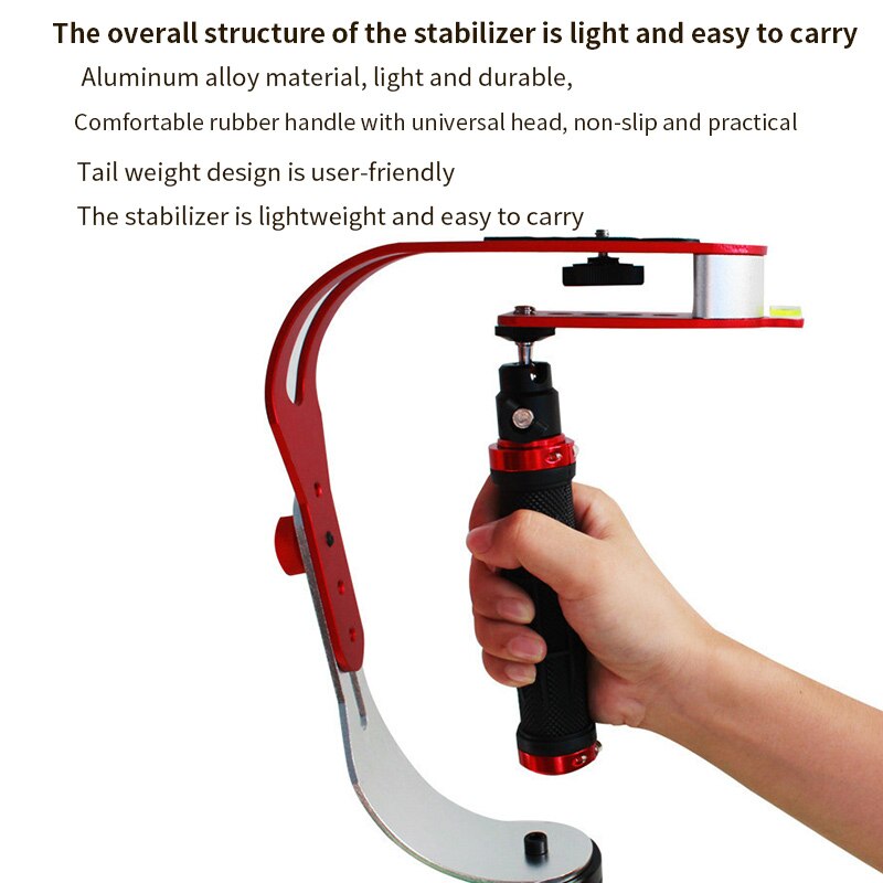 Handheld videostabilisator camera steadicam stabilisator voor canon nikon sony camera gopro hero telefoon dslr fotografie accessoires