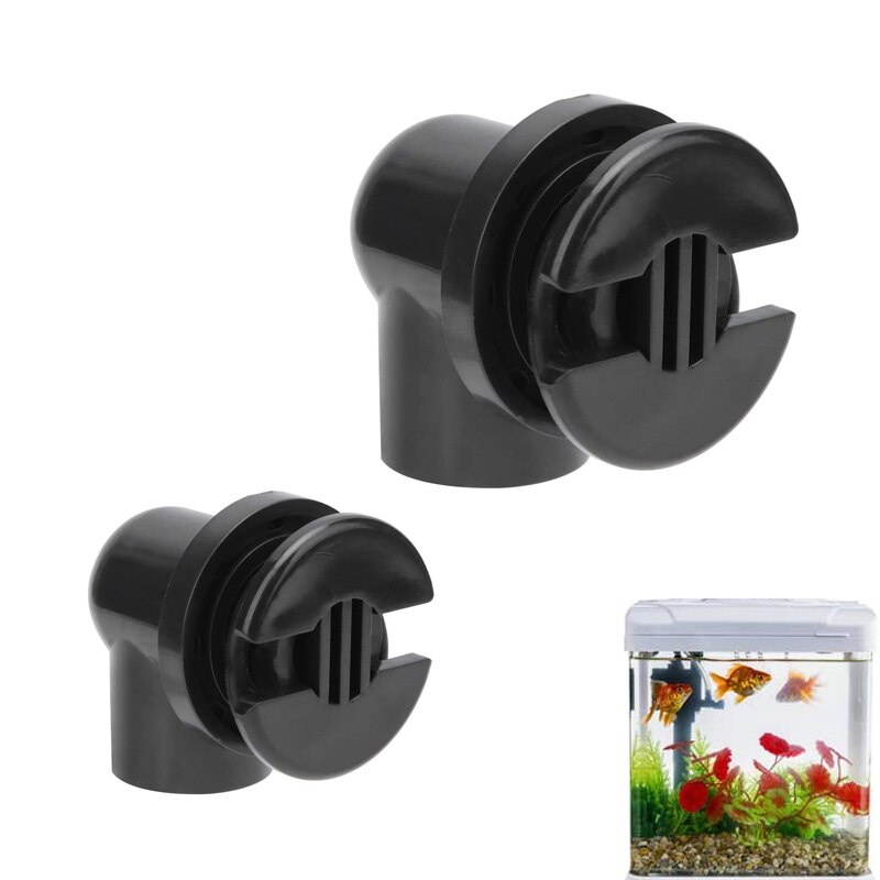 Fish Tank Drainage Connector PVC Aquarium Water Pipe Joint Curved Tube Connector Pollution Discharge Connector Fish Tank Accesso