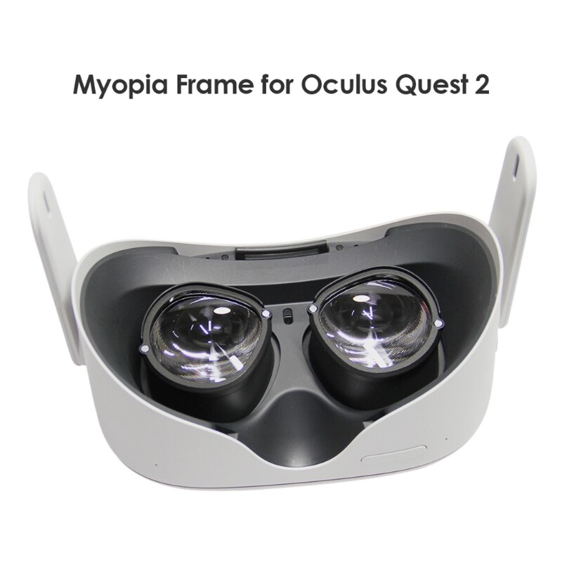 Cadre de lentille pour Oculus Quest 2, protège le casque VR contre les rayures, monture de lunettes magnétique Durable, casque VR T84D